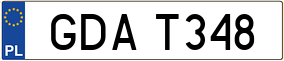 Trailer License Plate